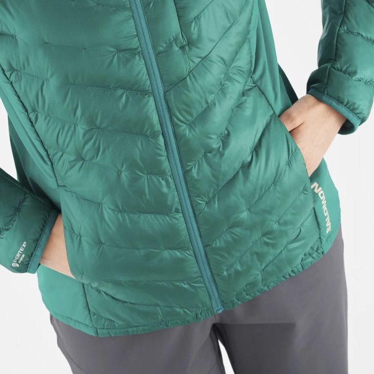 Green Salomon Outline Primaloft Women's Insulated Jackets | PH 45239J